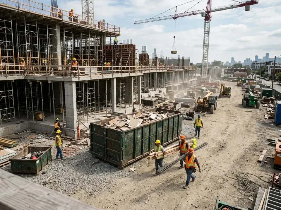commercial-construction-site-w-002 — frequently asked questions, Low Cost Construction Dumpster Rental in McGregor, FL